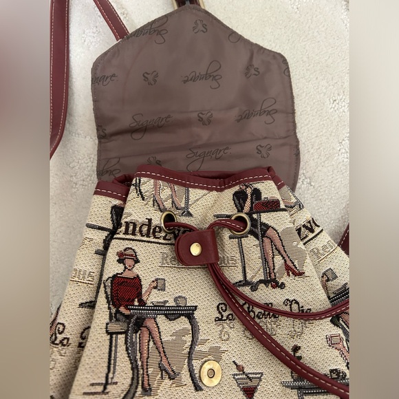 SIGNARE Woman's Purse Cosmopolitan Chocolatier Broadway Cocktail Backpack Fall - Picture 5 of 7